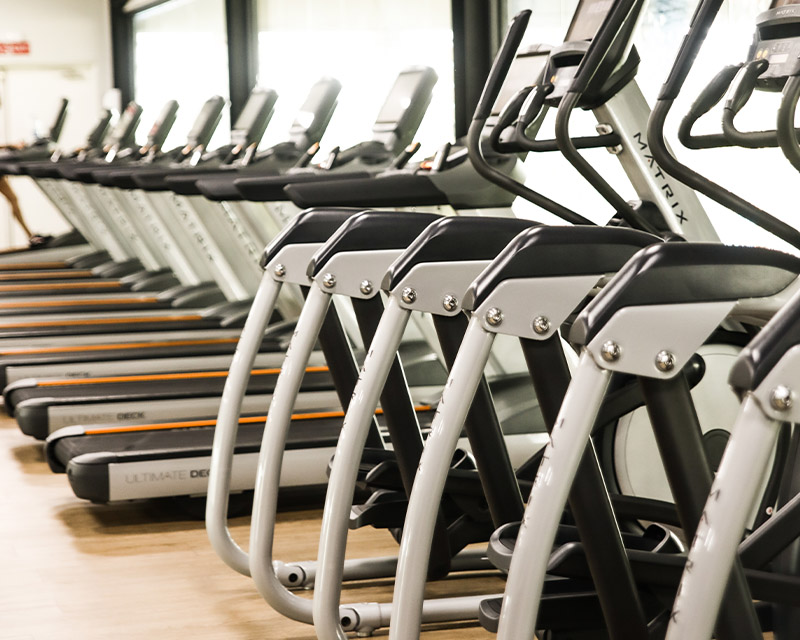 Cardio machines in Fitness area